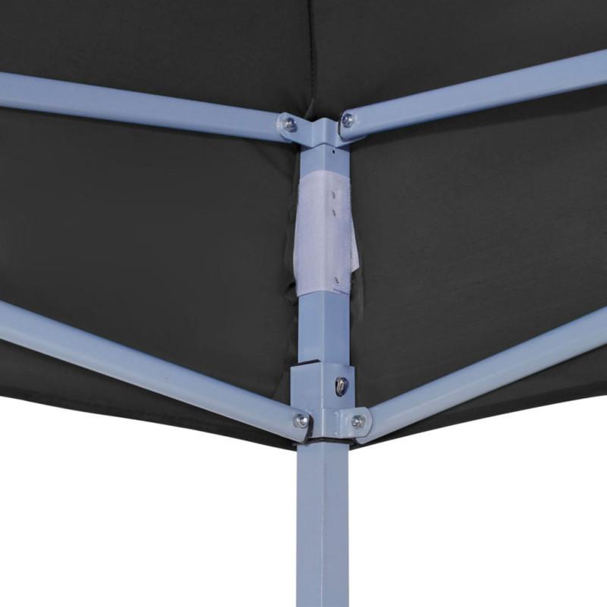 Voir la diapositive 5 : VIDAXL Toit de tente de réception 4x3 m Noir 270 g m²