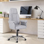 Voir la diapositive 2 : HOMCOM Fauteuil de bureau ergonomique hauteur réglable roulettes pivotantes 69 x 68 x 126 cm gris