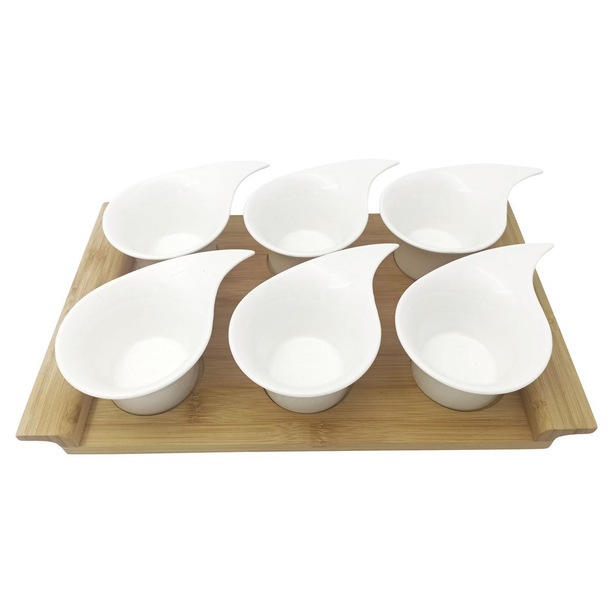 Verrines 6 tasses porcelaine 12 cm