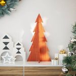 VIDAXL Arbre de Noël en bois pour decoration 59,5cm bois de pin massif