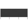 Voir la diapositive 3 : VIDAXL Paravent 3 panneaux Tissu 400 x 120 Anthracite