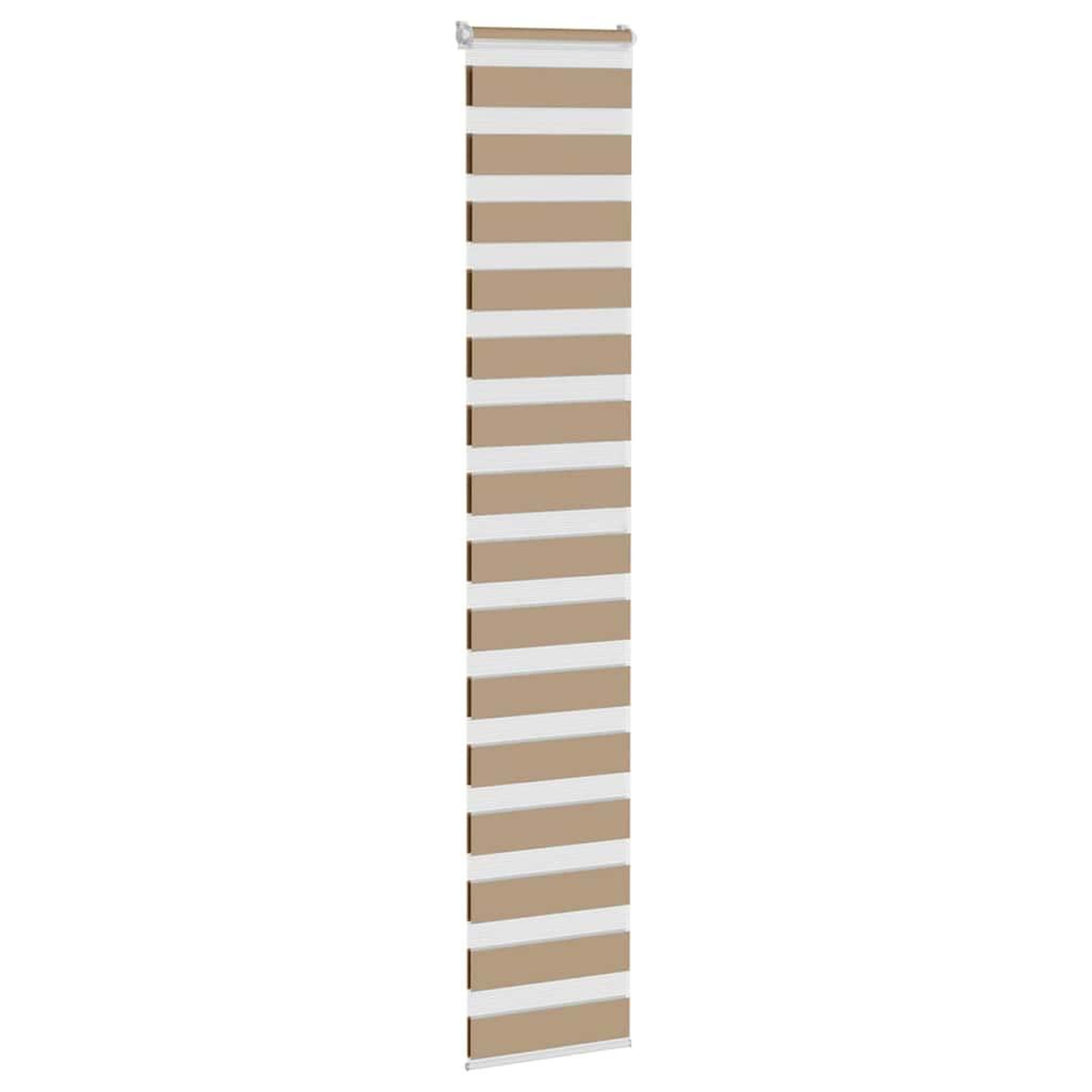 Voir la diapositive 3 : VIDAXL Store zebre marron sable largeur du tissu 35,9 cm polyester