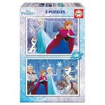 EDUCA 2 puzzles de 48 pieces la reine des neiges