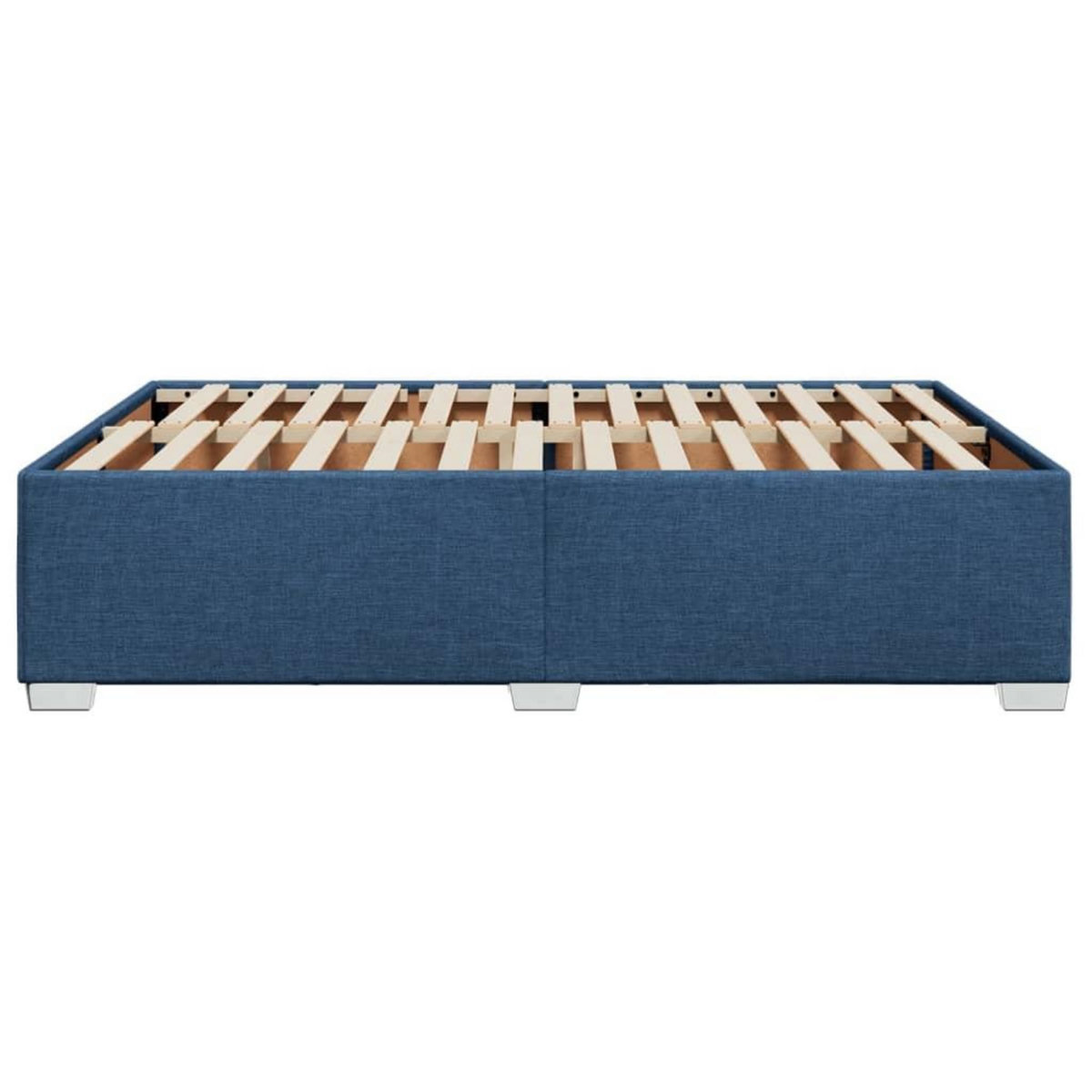 VIDAXL Cadre de lit sans matelas bleu 140x190 cm tissu