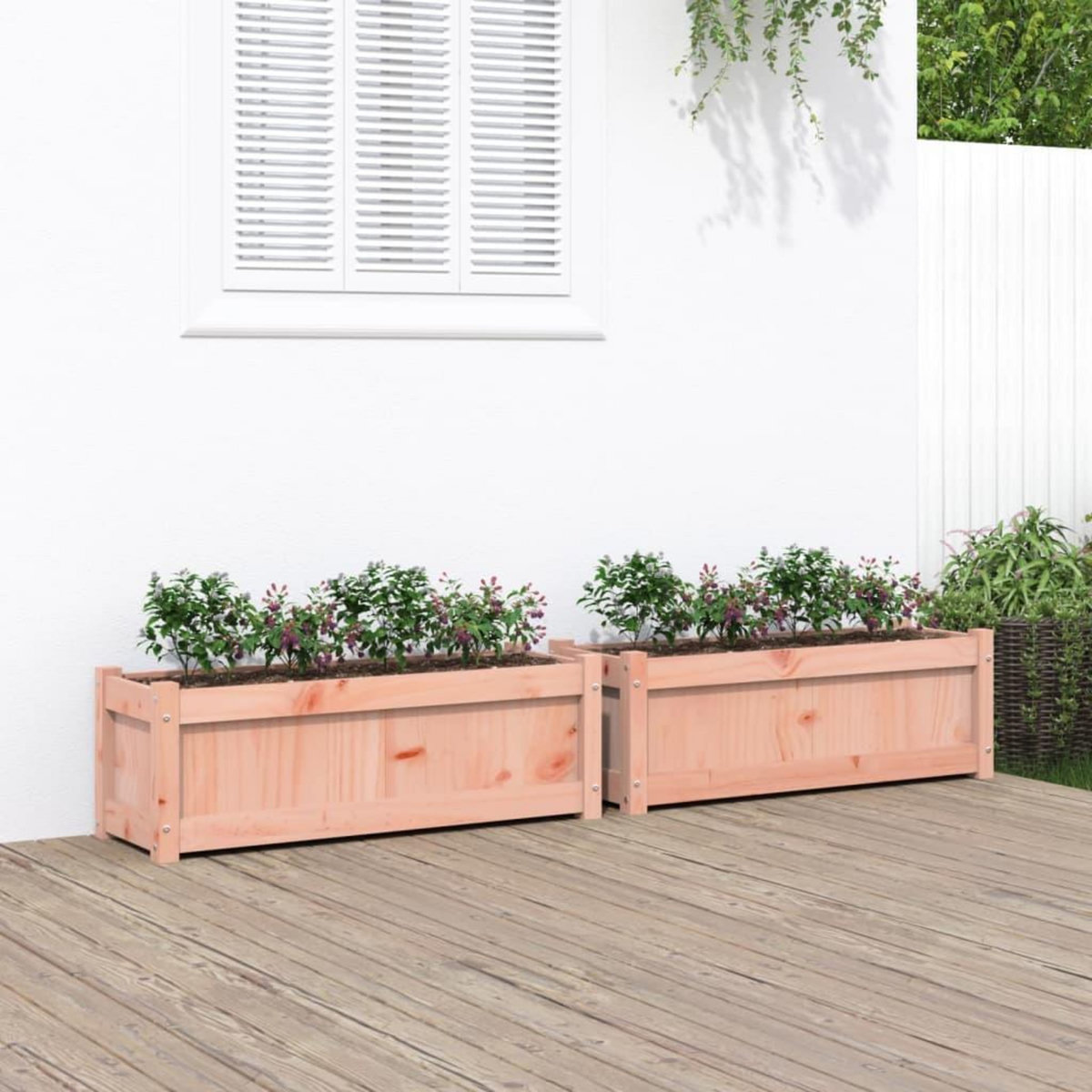 VIDAXL Jardinieres 2 pcs cm bois massif douglas