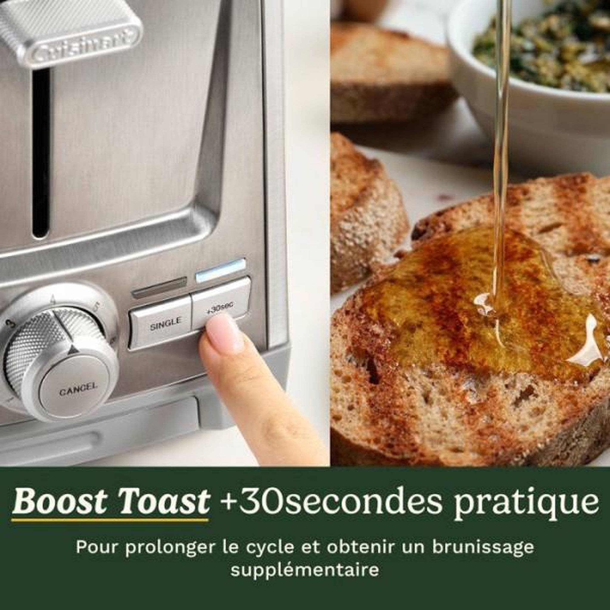Voir la diapositive 6 : Cuisinart Grille Pain - Toaster Electrique  - CUISINART - Core Collection - 2 tranches - Fentes extra larges - Inox