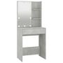 Voir la diapositive 3 : VIDAXL Coiffeuse avec LED Gris beton 60x40x140 cm