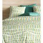 Voir la diapositive 3 : Les Ateliers du Linge Parure de housse de couette 100%coton 57fils flava green