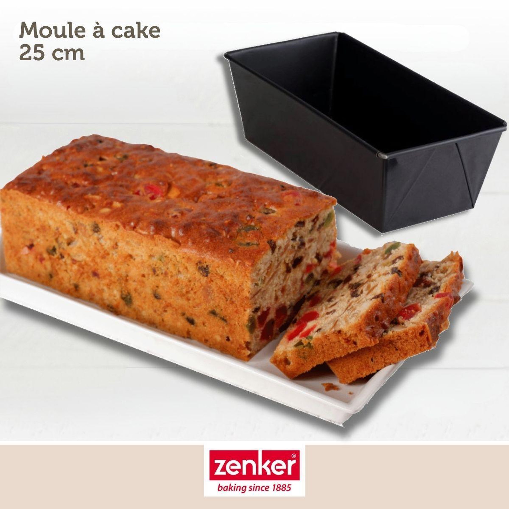 Voir la diapositive 2 : ZENKER Moule à cake 25 cm zenker pure