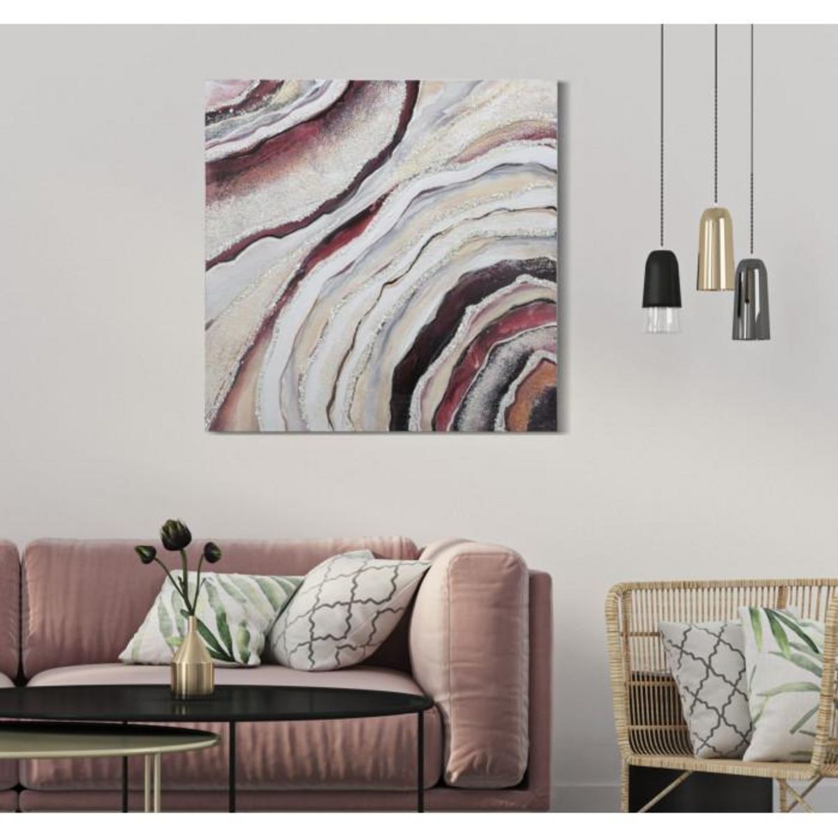 Paris Prix Toile Peinture Déco  Redy  80x80cm Multicolore