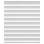 VIDAXL Store zebre gris clair largeur du tissu 125,9 cm polyester