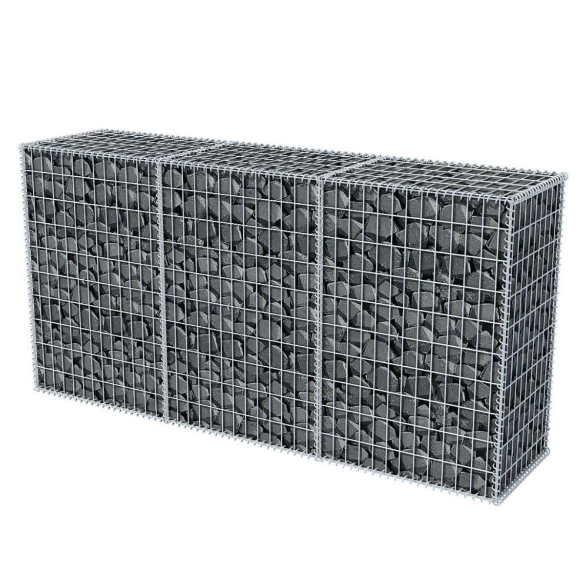VIDAXL Panier de gabion Acier galvanise 200x50x100 cm