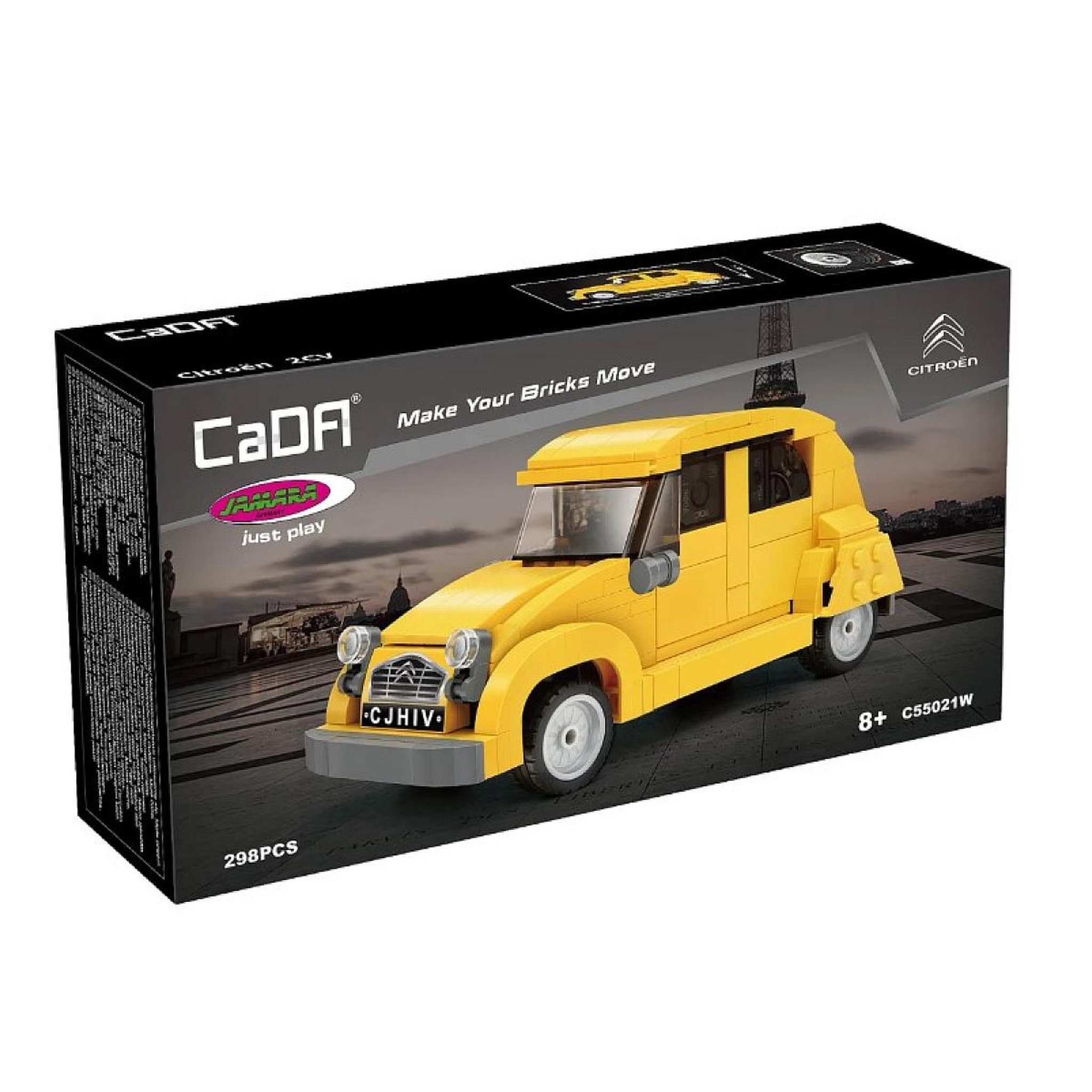 Voir la diapositive 3 : Jamara CaDA Citroën 2CV 1:24 jaune Bricks