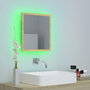 Voir la diapositive 5 : VIDAXL Miroir LED de salle de bain Chene sonoma 40x8,5x37 cm Acrylique