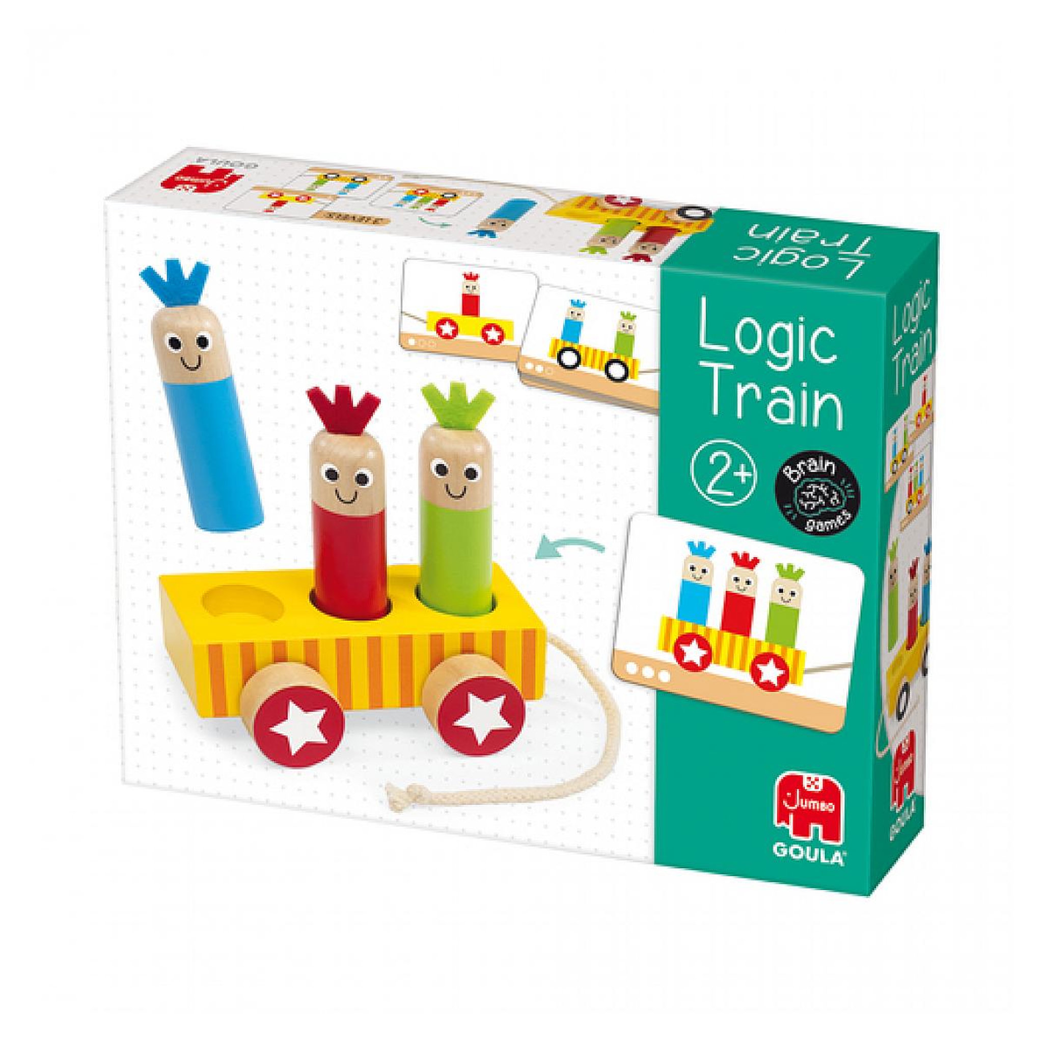 Voir la diapositive 2 : Goula Logic train en bois a assembler