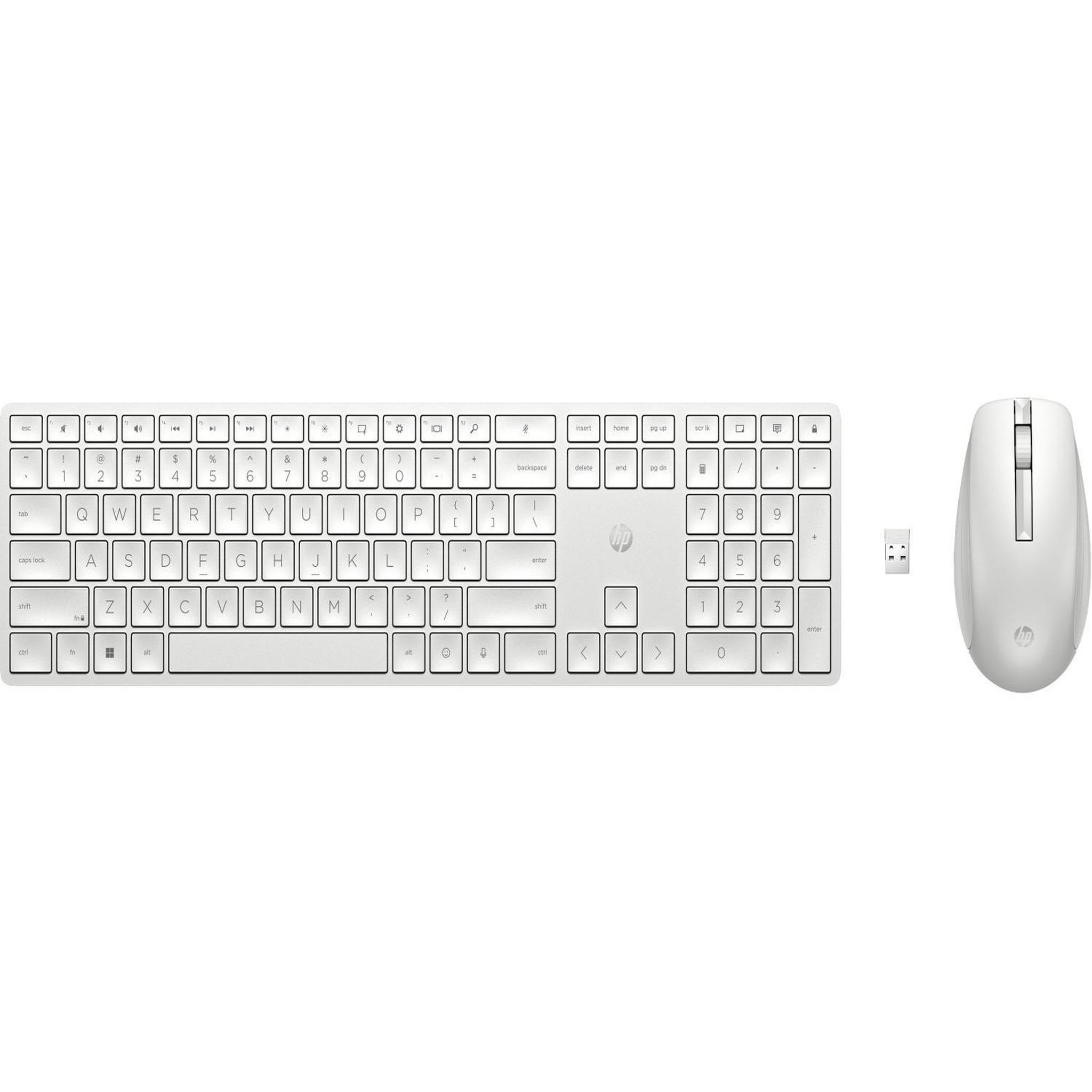 HP Hp 650 wireless keyboard and mouse combo clavier souris incluse rf sans fil blanc