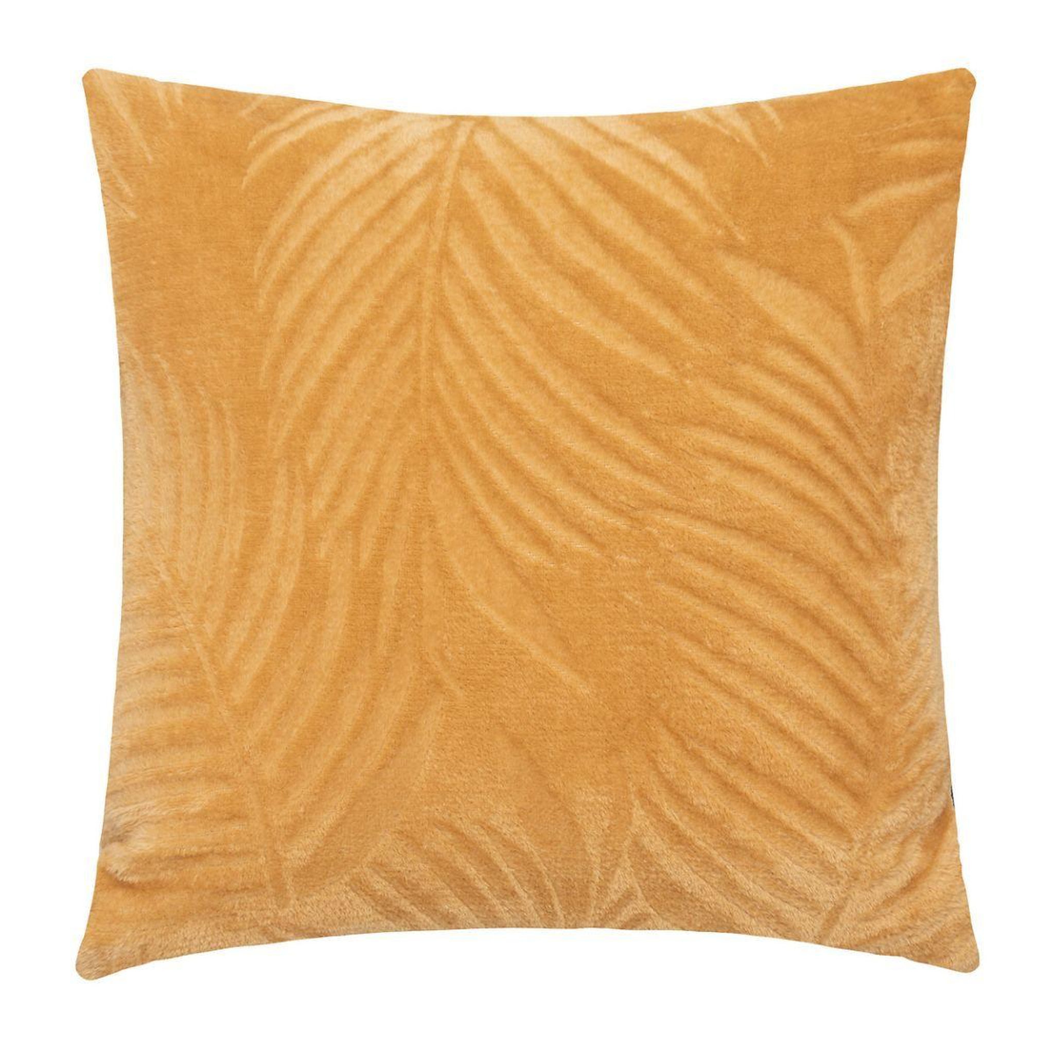 ATMOSPHERA Coussin déco en flannelle  zoa  40x40 ocre