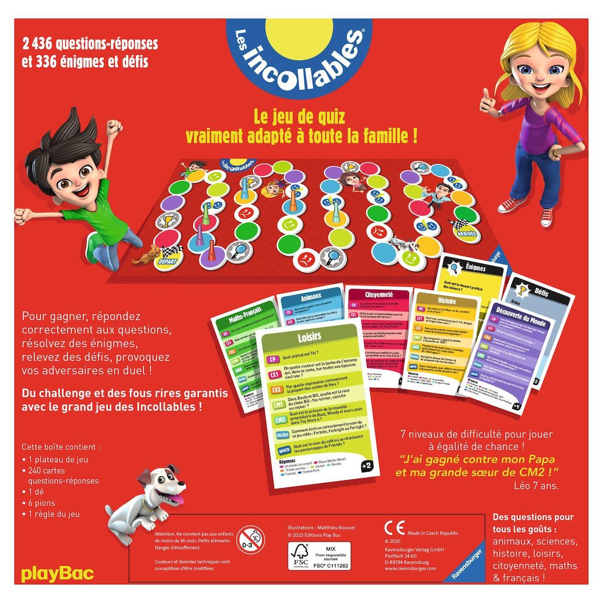 RAVENSBURGER Jeu Le grand jeu familial des Incollables