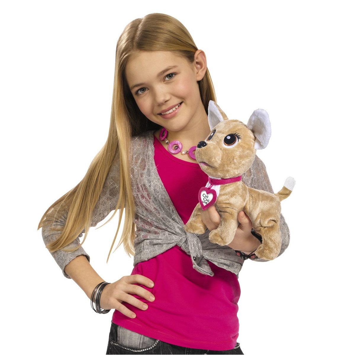 SMOBY Peluche Interactive Chichi Love showstar happy