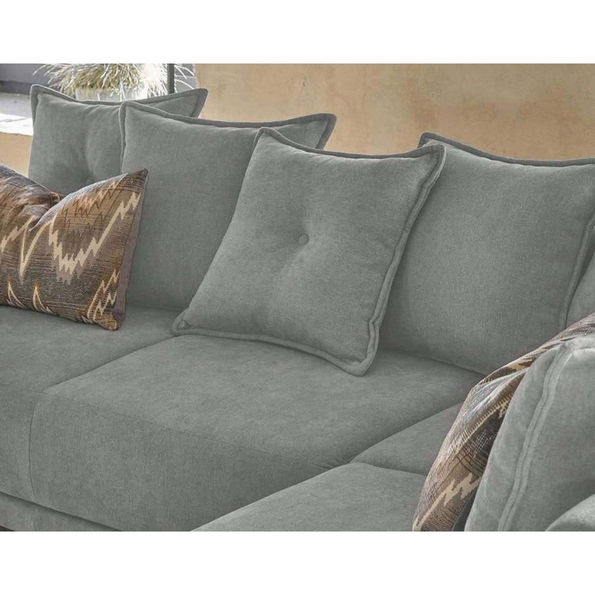 BEST MOBILIER Lena - canapé d'angle droit convertible - 5 places - gris clair - style scandinave - gris clair