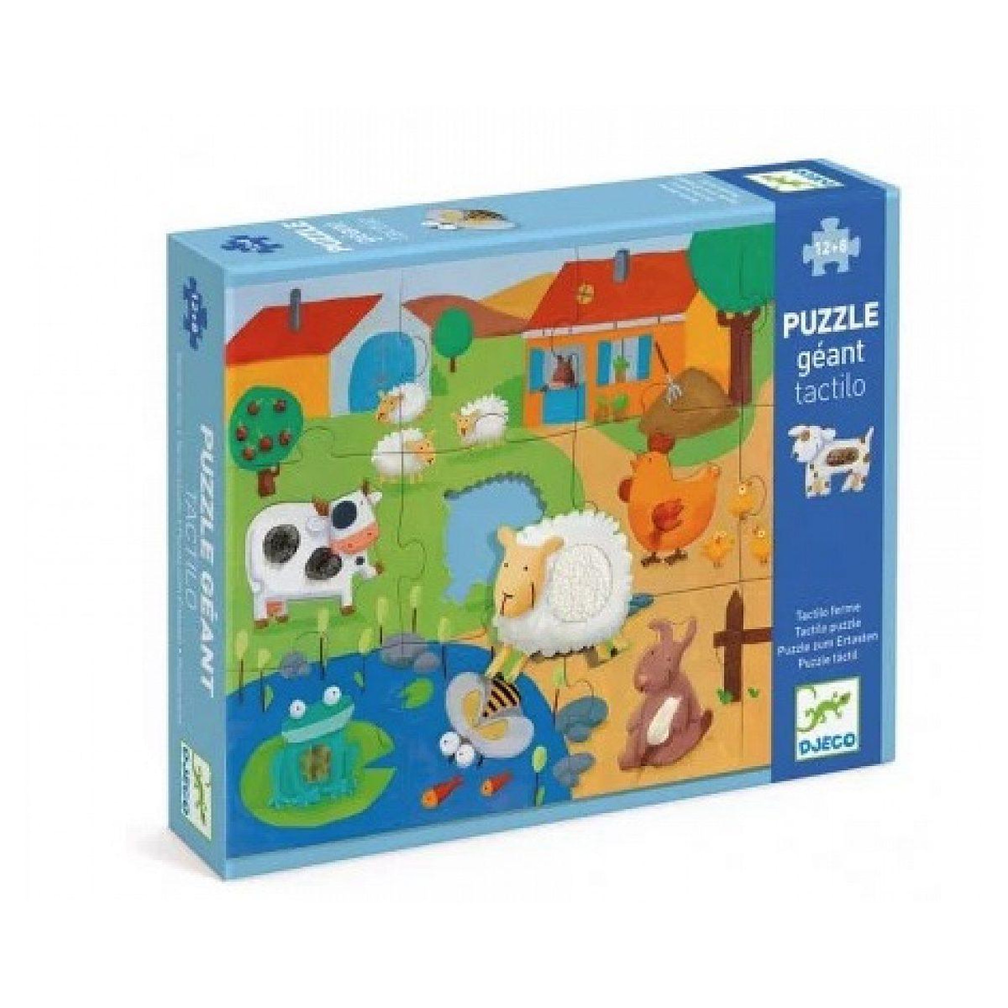 Djeco Puzzle geant tactiloferme