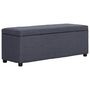 Voir la diapositive 4 : VIDAXL Banc avec compartiment de rangement 116 cm Gris foncé Polyester