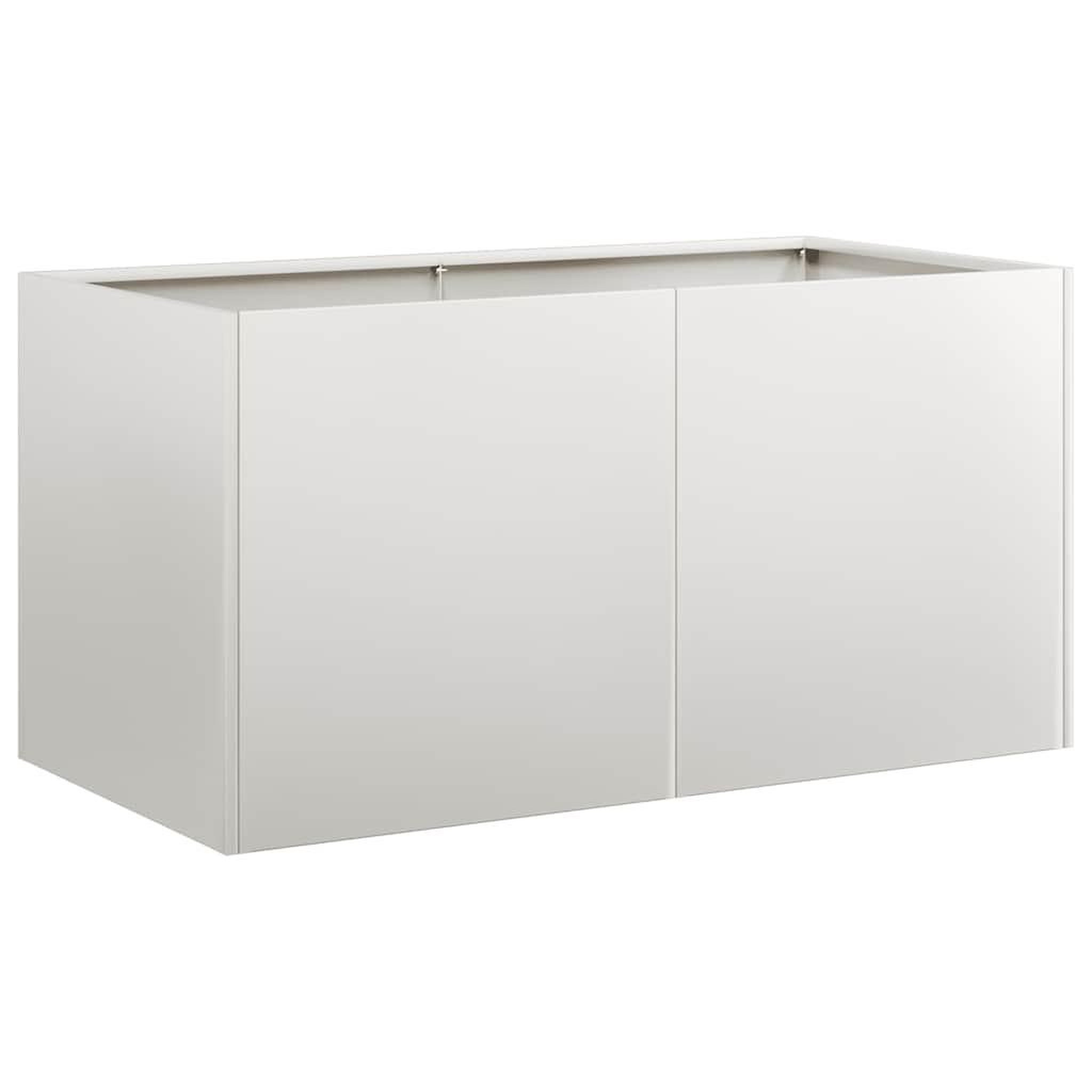 Voir la diapositive 2 : VIDAXL Jardiniere 80x40x40 cm acier inoxydable