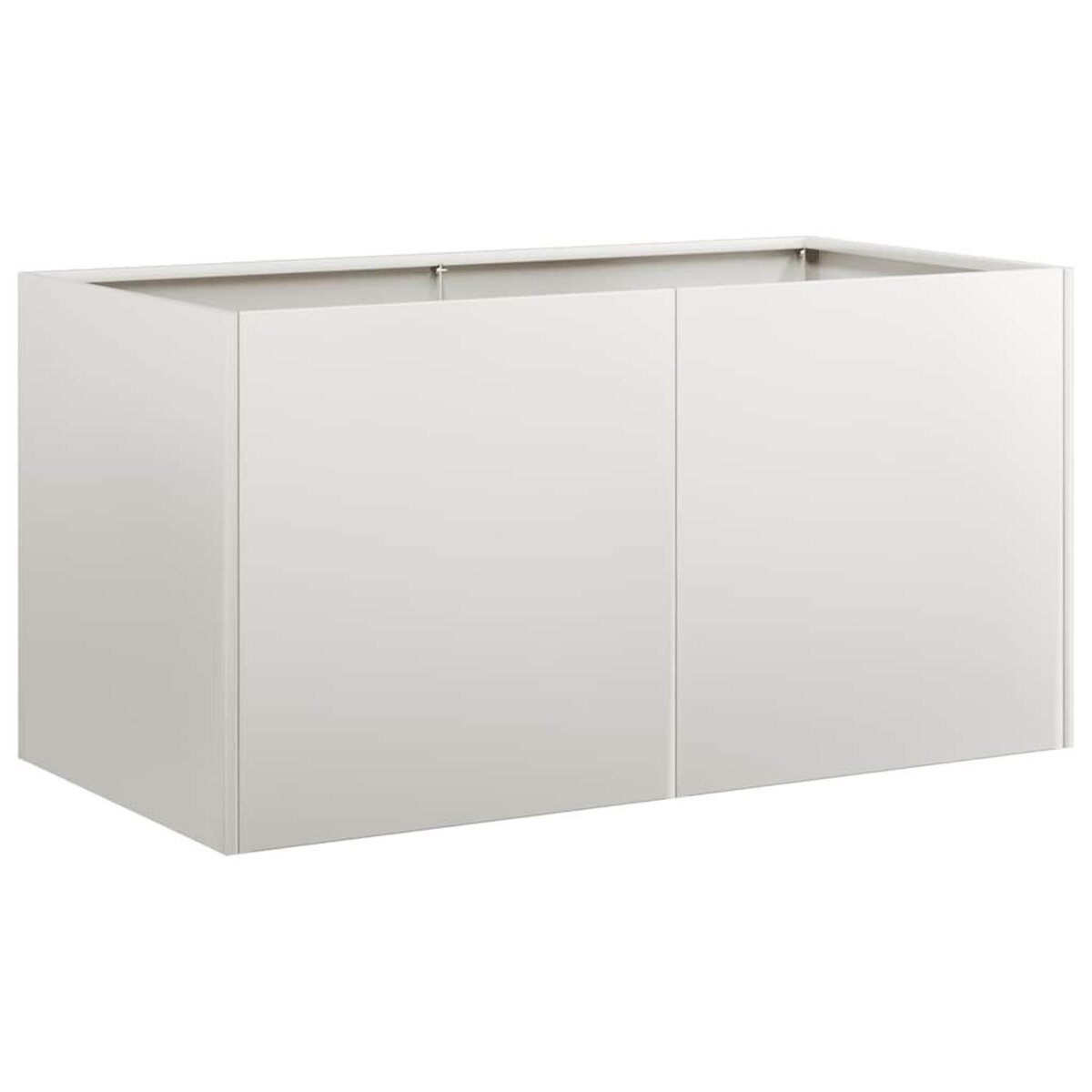 VIDAXL Jardiniere 80x40x40 cm acier inoxydable