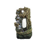 Ubbink Fontaine de jardin Sartene vieux troncs d'arbre avec cascade et éclairage LED - Ubbink