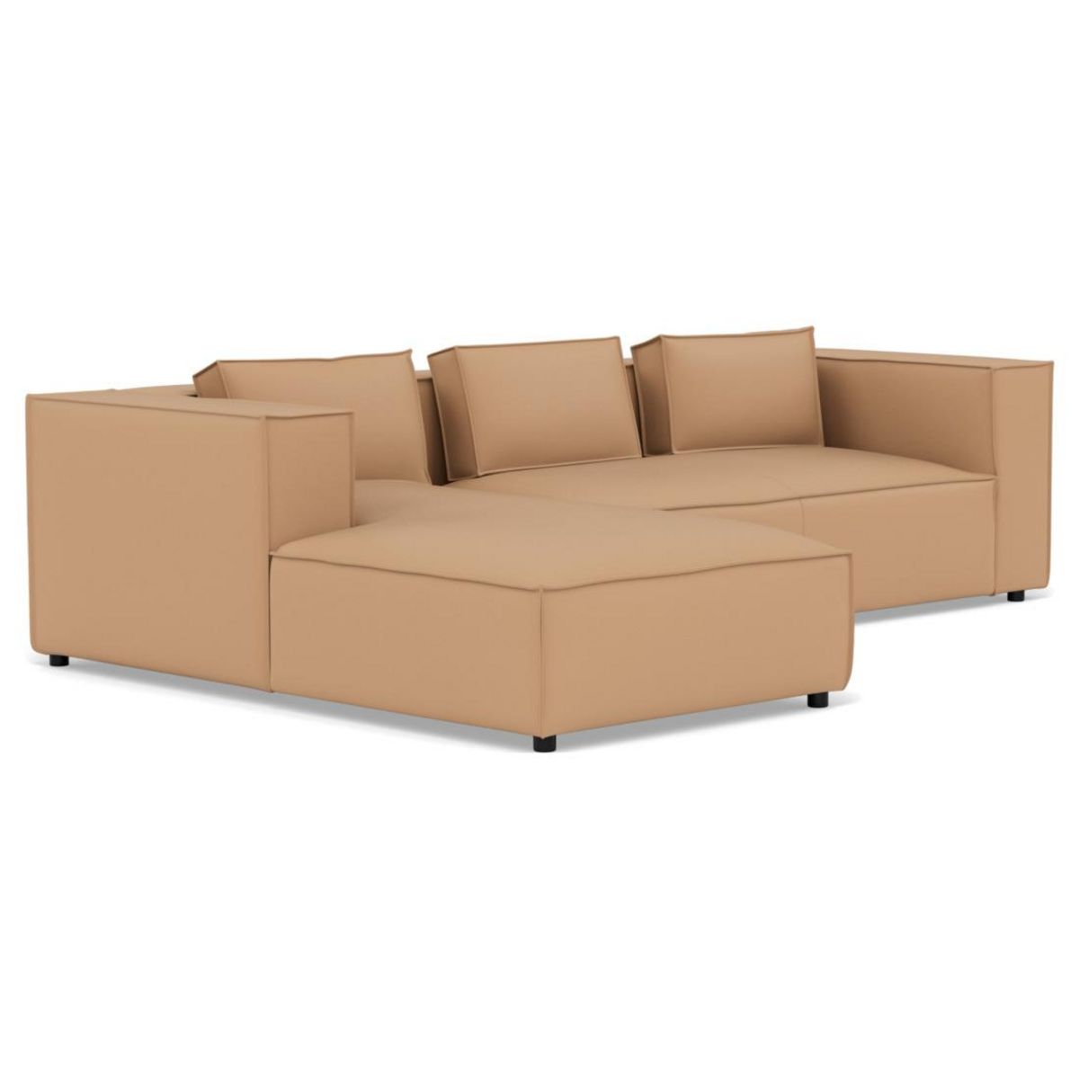 LISA DESIGN Stella - canapé d'angle gauche 4 places en simili