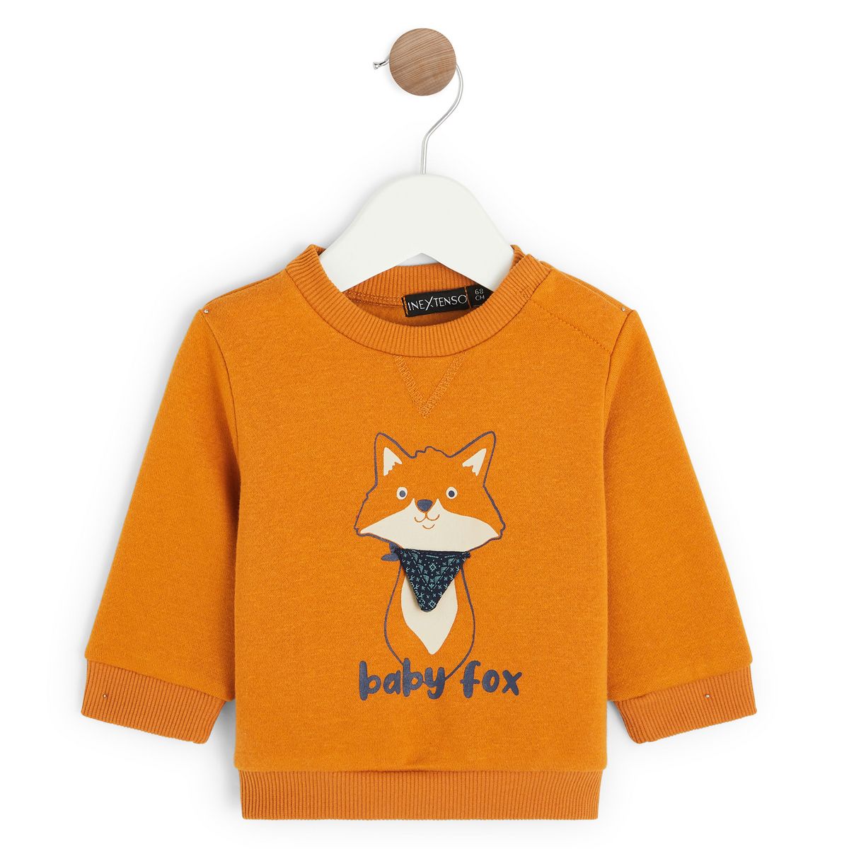 IN EXTENSO Sweat col rond renard bébé garçon