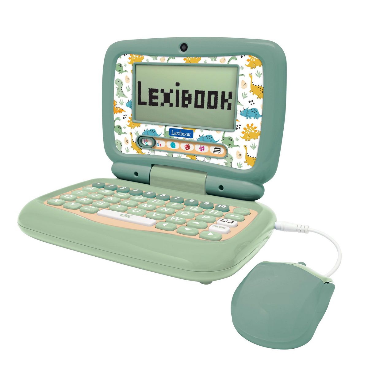 Lexibook Mon premier ordinateur éducatif bilingue dinosaure (EN/FR)