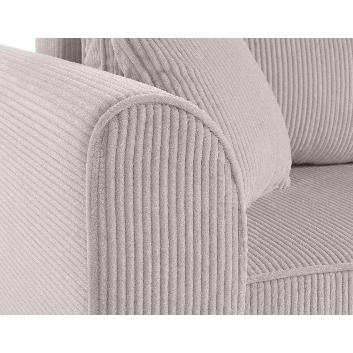 BEST MOBILIER Saphir - canapé d'angle réversible 4 places - convertible avec coffre - en velours côtelé