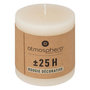 Voir la diapositive 2 : ATMOSPHERA Bougie Ronde  Rustic  7cm Ivoire