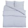 Voir la diapositive 2 : VIDAXL Ensemble de housse de couette Gris 155x220 cm Microfibre legere