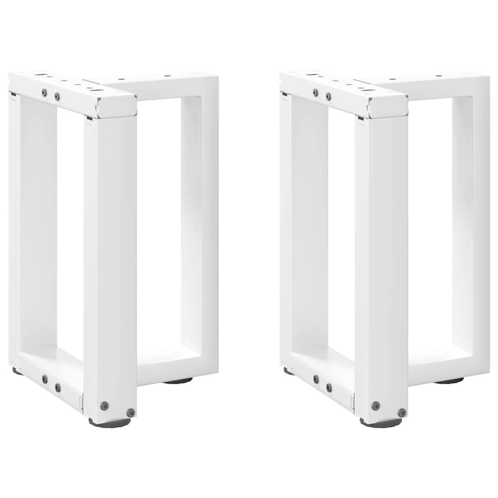 VIDAXL Pieds de table basse forme de T 2 pcs 28x25x(42-43) cm acier