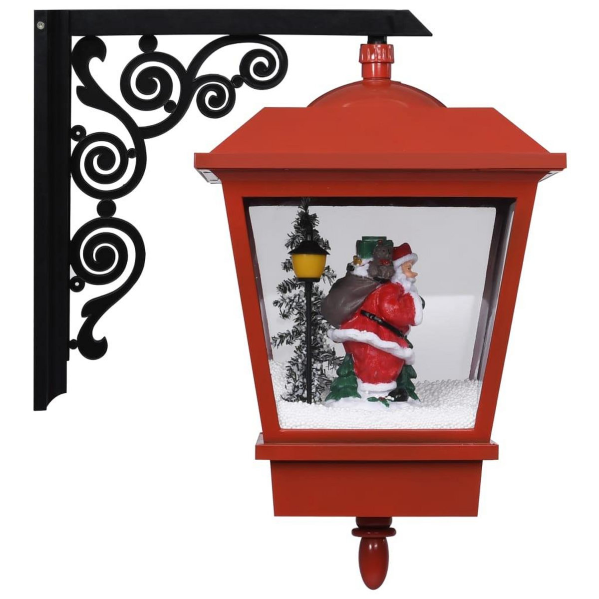 VIDAXL Lampe murale de Noël lumieres LED et Pere Noël Rouge 40x27x45cm