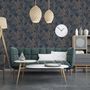 Voir la diapositive 4 : DUTCH WALLCOVERINGS DUTCH WALLCOVERINGS Papier peint Joelle Argente et bleu