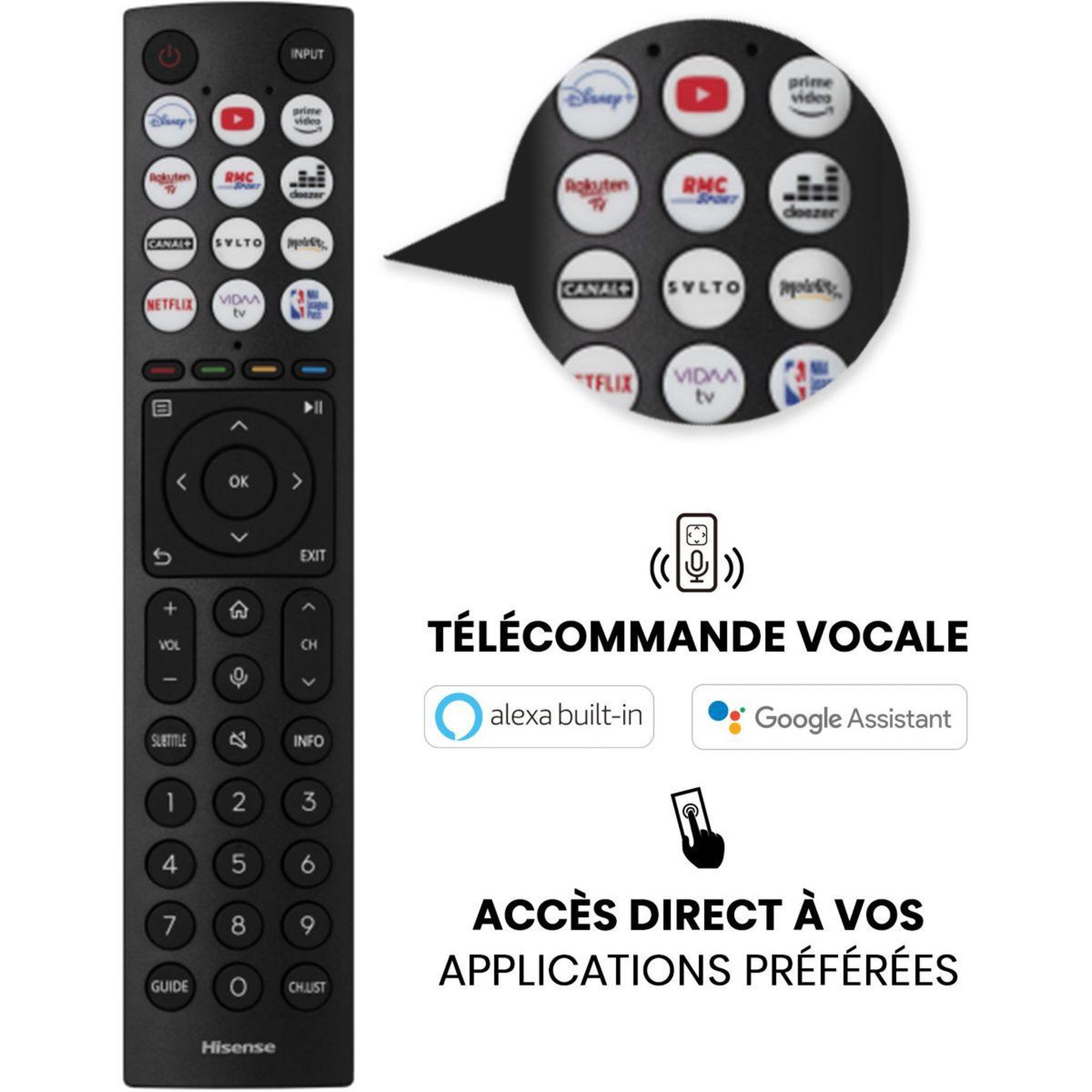 Voir la diapositive 5 : Hisense TV QLED MiniLED 55U8HQ