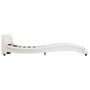 Voir la diapositive 3 : VIDAXL Cadre de lit sans matelas blanc similicuir 140x200 cm