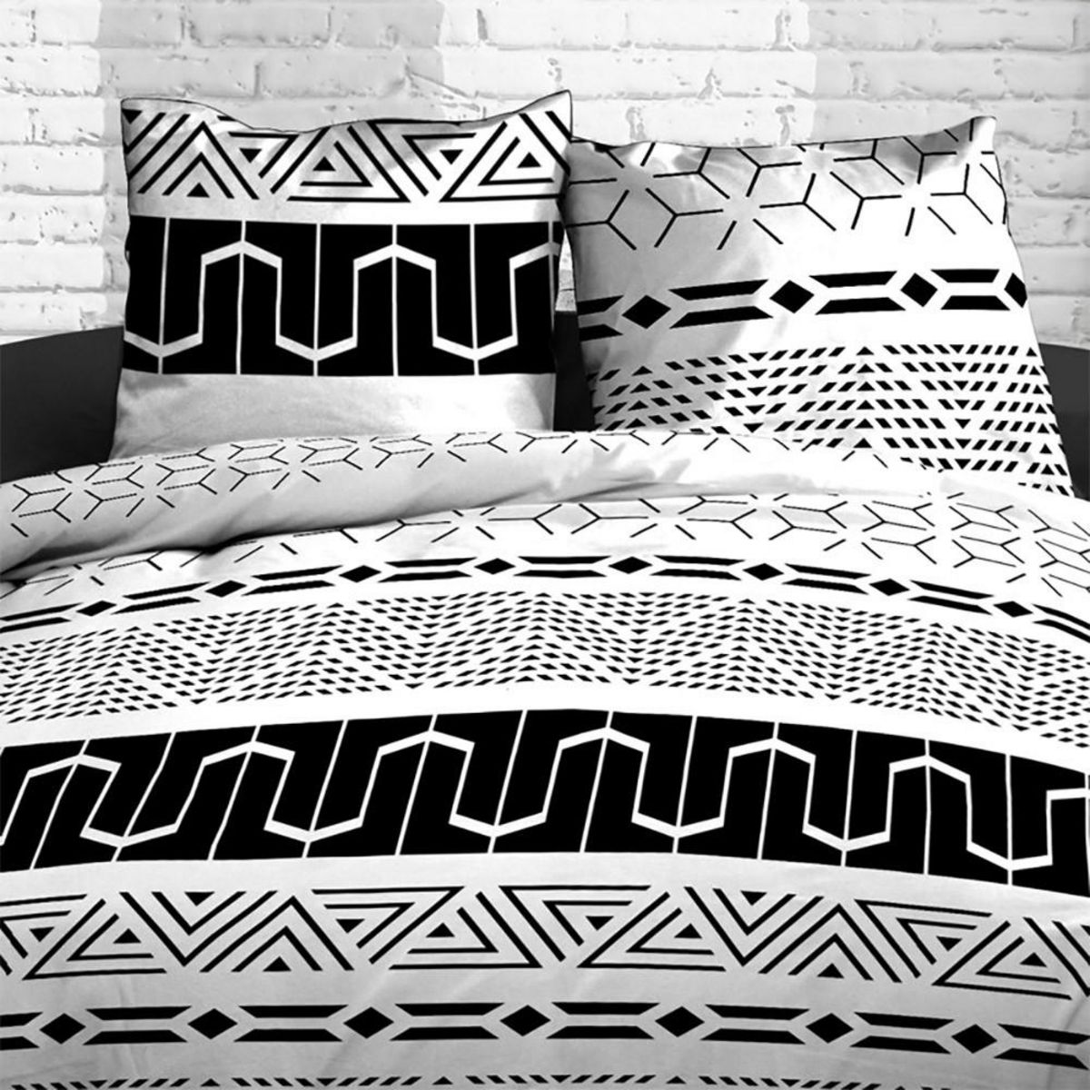 Kaliss Parure 4 pièces Graphic 2 personnes 100% coton 57 fils