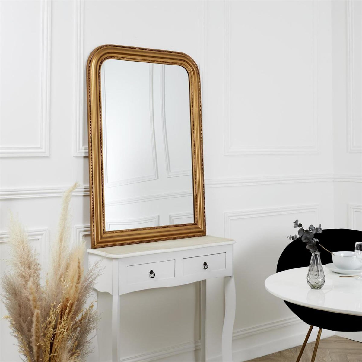 Paris Prix Miroir Mural Déco  Moulure  104cm Doré