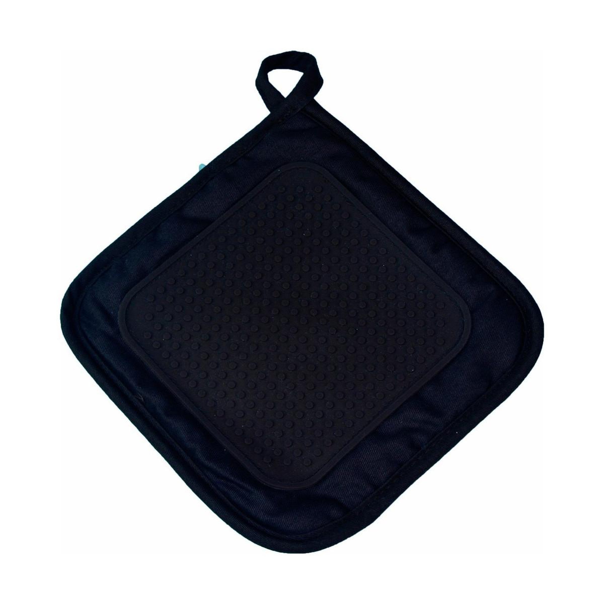 Douceur d'Intérieur Manique de cuisine en silicone  cuistot  19cm noir