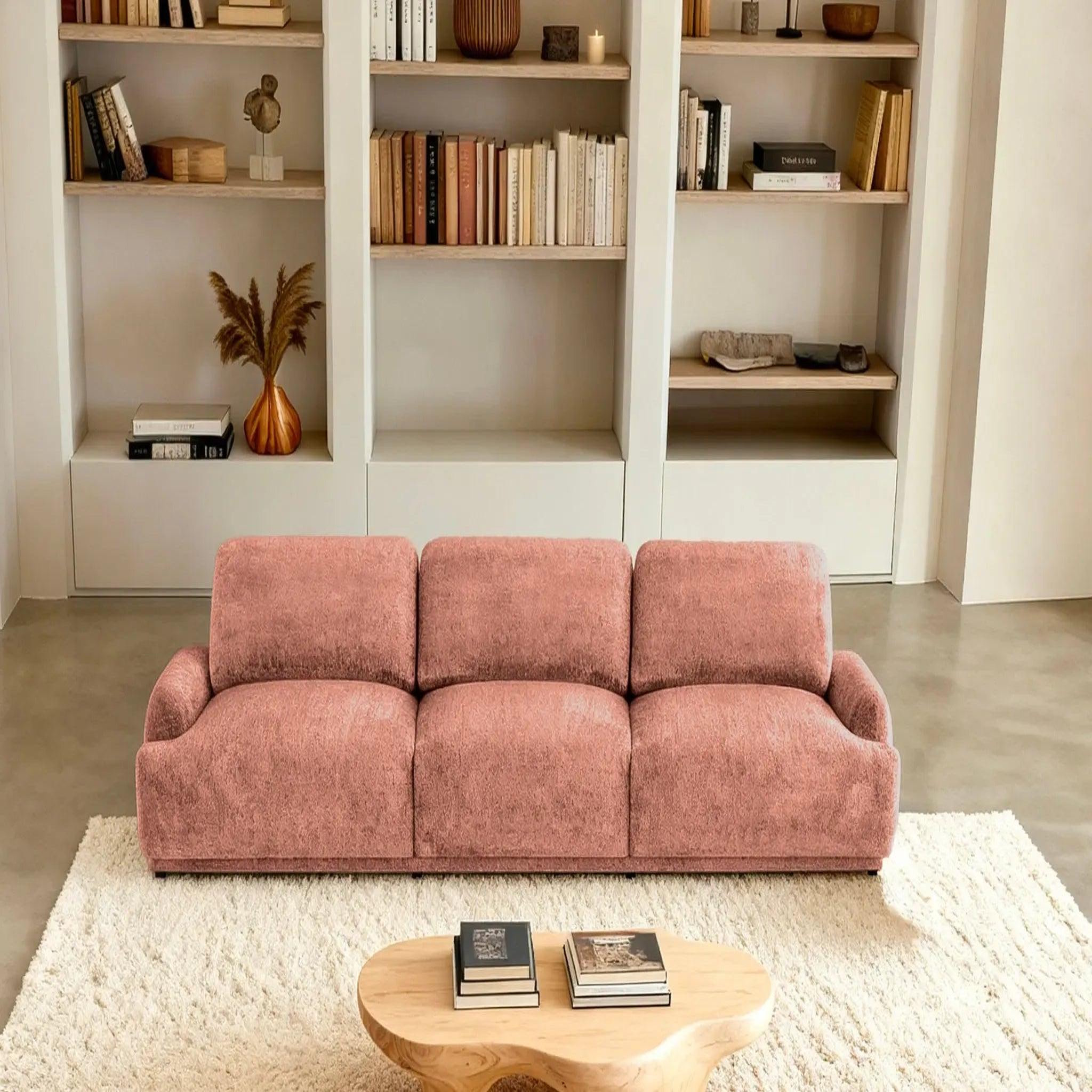 Voir la diapositive 6 : CASANOVA PARIS Rosalie - canapé droit tissu chenille 3 places