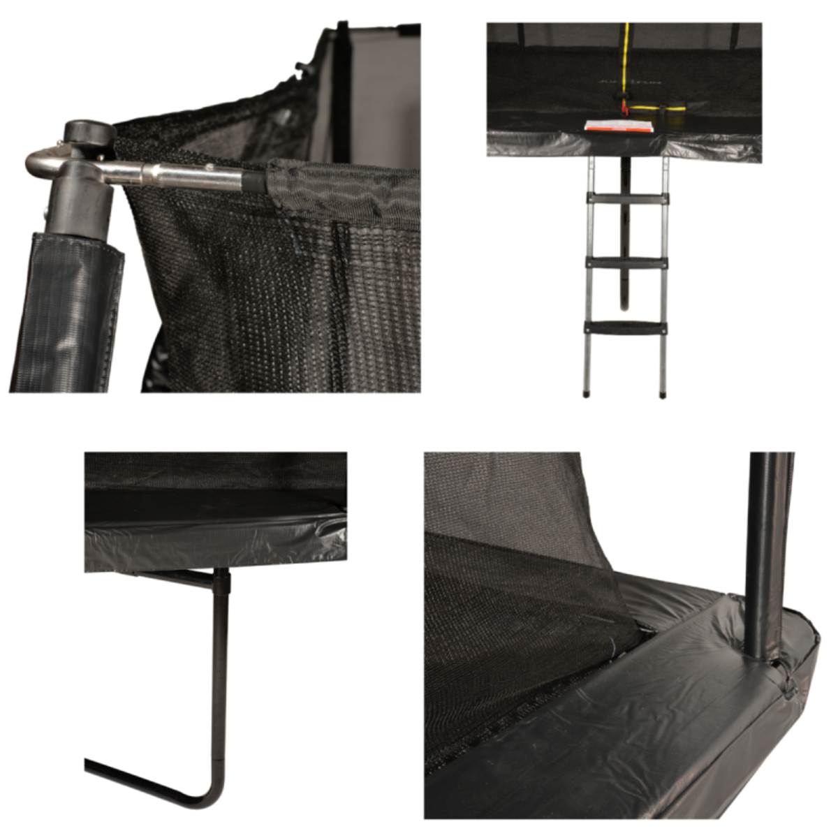 JUMP4FUN Trampoline de Jardin Rectangulaire XXL 518 x 305 cm - modèle Famille - avec Filet de sécurité, Matelas de Protection et Echelle