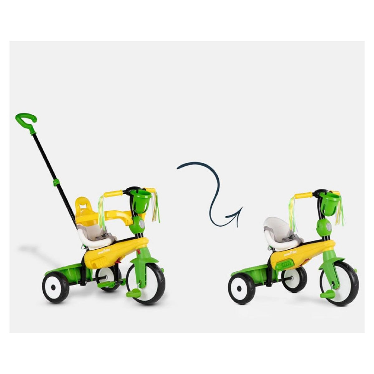 SMARTRIKE Tricycle Breeze jaune vert evolutif