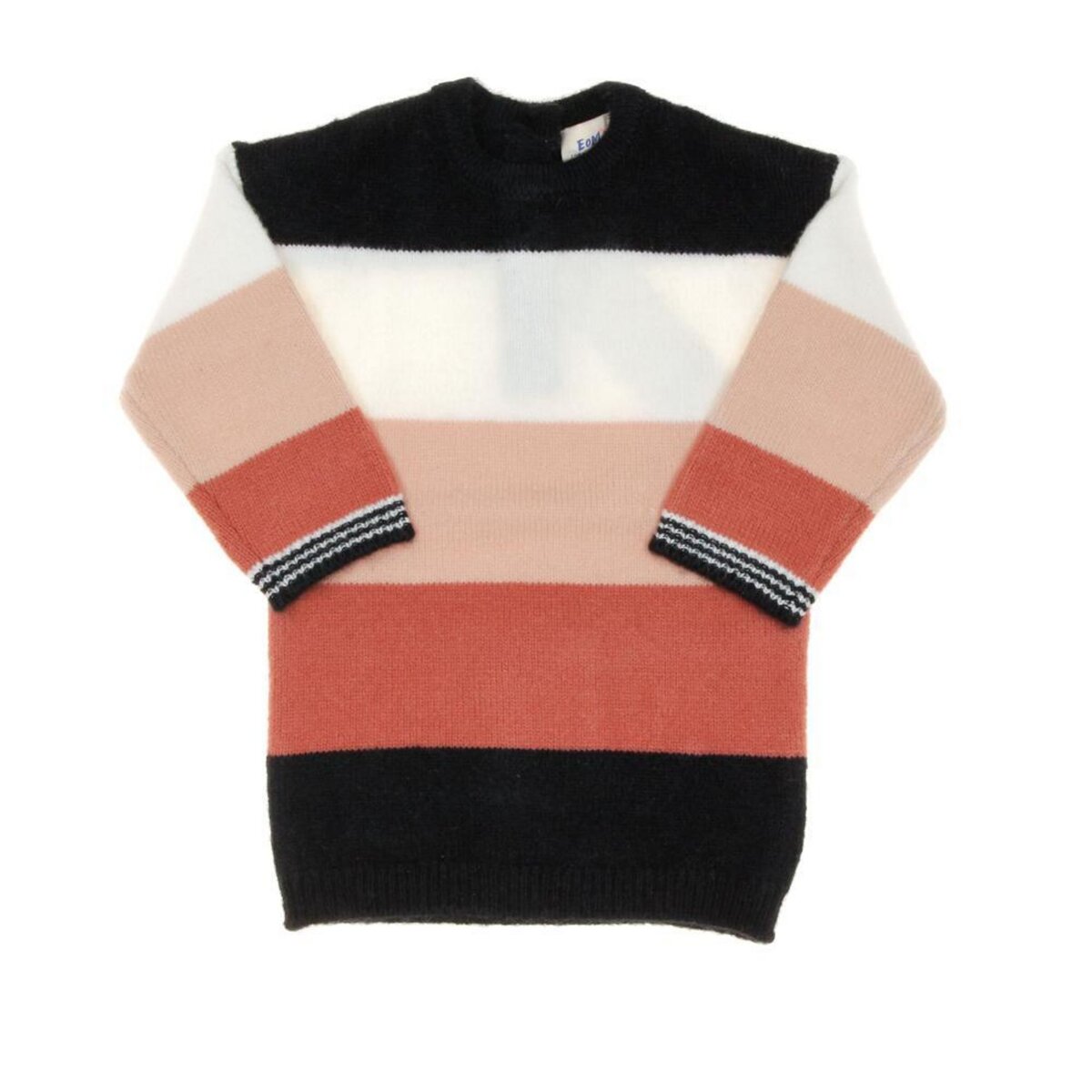 ELLE EST OU LA MER Robe /Blanc/Rose Fille EOM Rajulbb