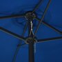 Voir la diapositive 5 : VIDAXL Parasol d'exterieur et poteau en aluminium 460x270 cm Bleu