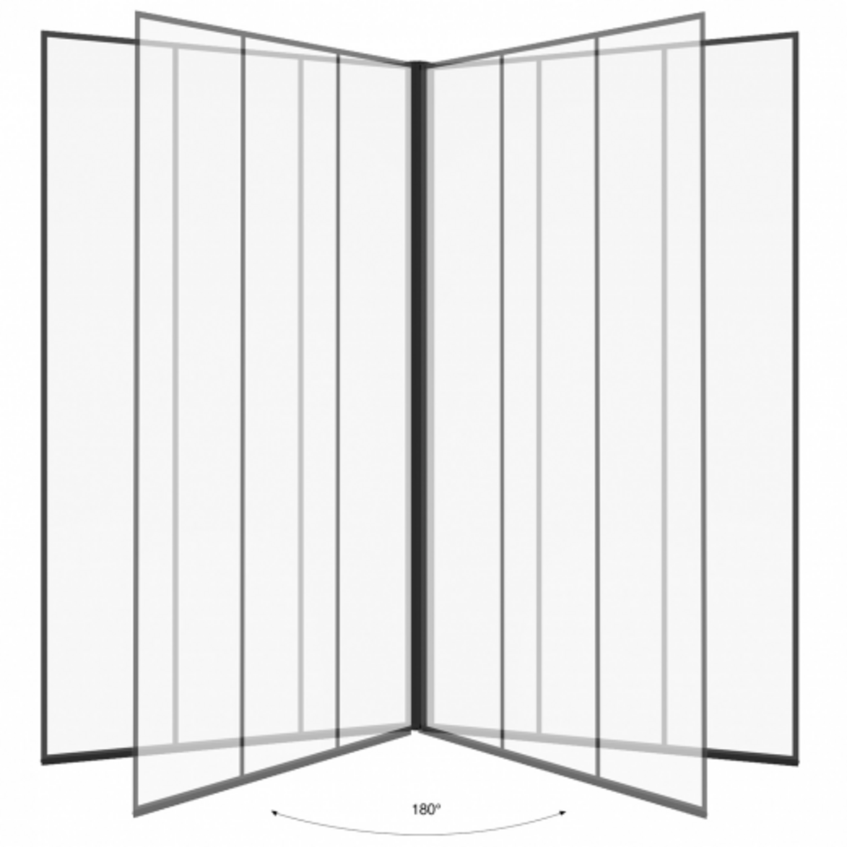 ID MARKET Pare baignoire 1 volet 80x140 cm sérigraphié effet verrière avec profilé en aluminium noir