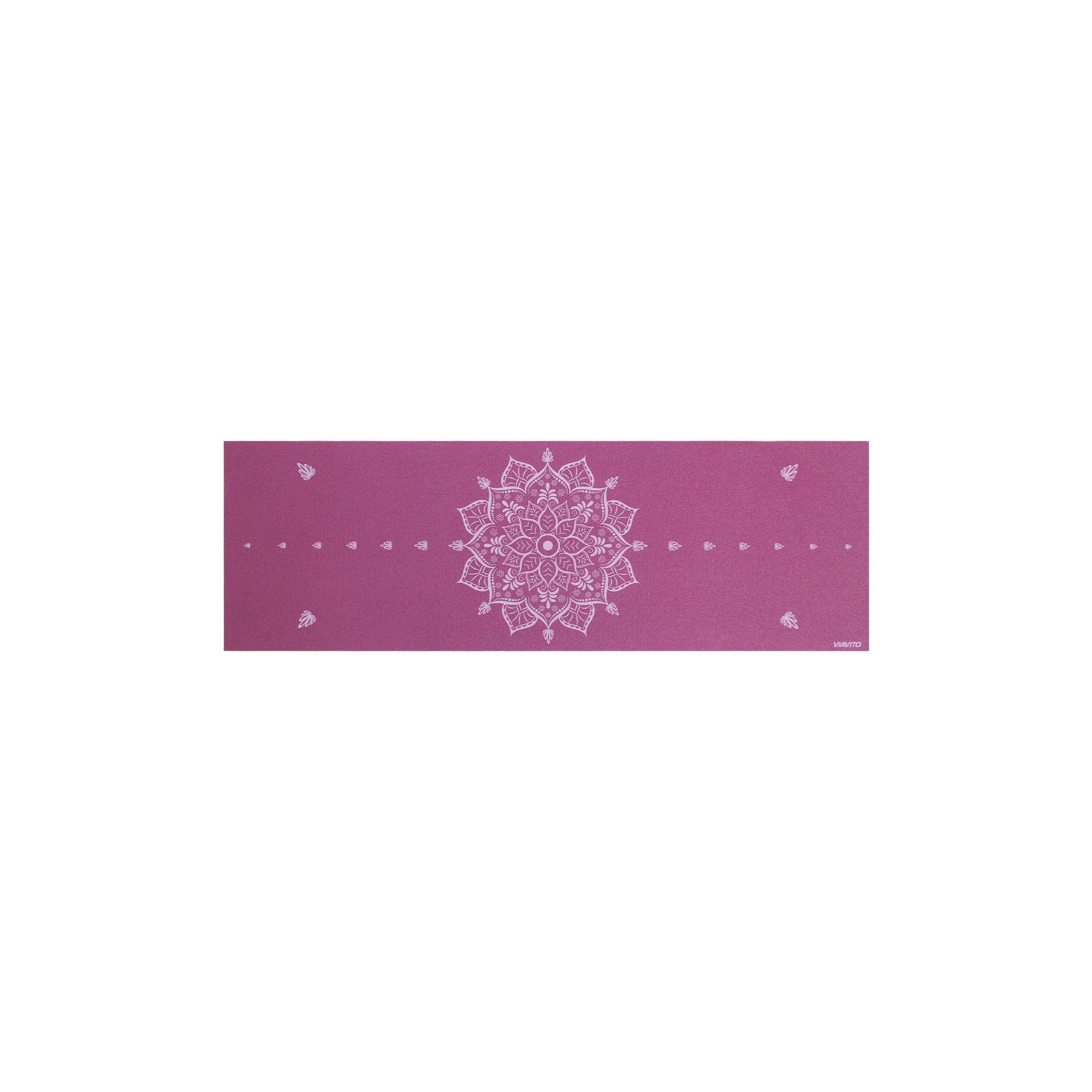 Voir la diapositive 2 : VIAVITO Tapis de yoga et de fitness - viavito - 4mm - avec sangle de transport - violet